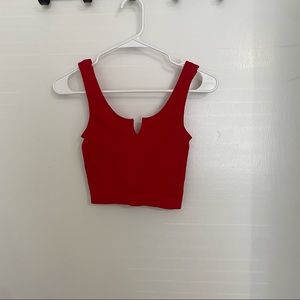 Suzette Collection seamless ribbed crop top